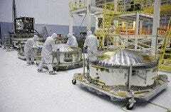 NASA Webb telescope clean room