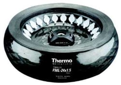 Thermo Scientific Fixed-Angle centrifuge rotor.