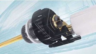 A peek inside an electronic pipette. Image by Sartorius.