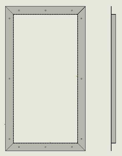 Front and side view of Loose mounting bracket
