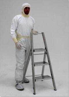 Heavy-Duty Folding Cleanroom Step Ladder